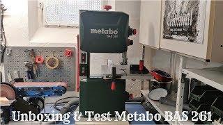 Unboxing & Test Bandsäge Metabo Bas 261 - Erste Eindrücke + Probeschnitte