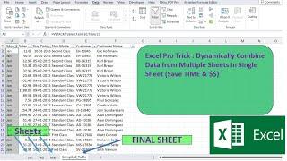 Simplify Your Sheet: Excel Pro Technique for Combining Data Dynamically #excel #exceltutorial