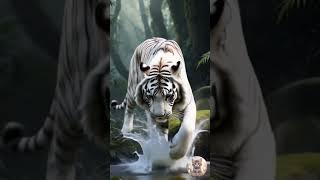 White Tiger’s Deadly Beauty #whitetiger #animalshorts #wildlife #asmr #shorts