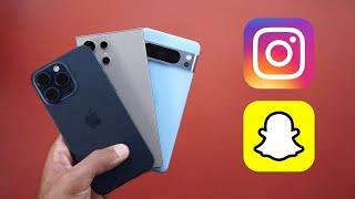 iOS vs OneUI vs Android - Social Media Apps (Instagram & Snapchat)