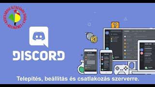 Discord telepítése és csatlakozás szerverhez