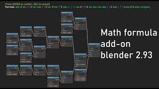 Math formula add-on (blender 2.93)