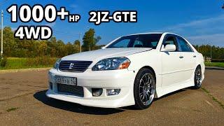 Самый БЫСТРЫЙ в России! Toyota MARK 2 1000+л.с. Японская ПУЛЯ MARK 2 JZX115 2JZ-GTE ТЕСТ ДРАЙВ.