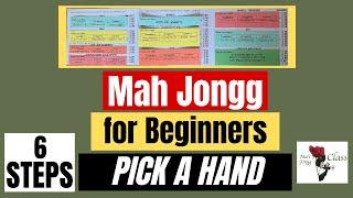 Learn MAH JONGG for Beginners 5.2  6 STEPS to Pick a Hand Learn the categories NMJL #ohmymahjong