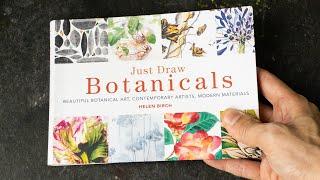 Just Draw Botanicals by Helen Birch (book flip)