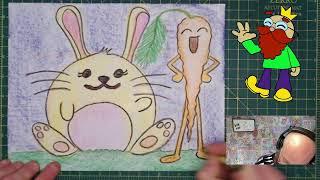 Cute Bunny Baby Drawing Tutorial for Kids with The Crayon King!