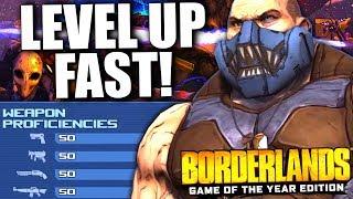 How To Level Up FAST in Borderlands Remastered & Max Out Weapon Proficiency! (Borderlands Guide)