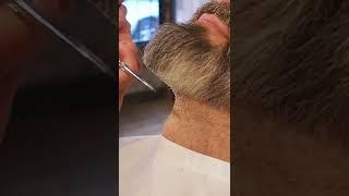 Beard Fade With Big Goatee to Tight Sideburns #Shorts