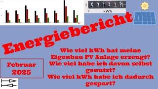 Energy report February 2025 - what has the self-built PV system achieved? (No.: 68)