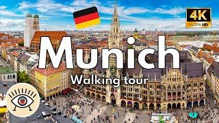 Munich, Germany [4K 60 FPS]  Walking tour with subtitles "WALKING TOUR"