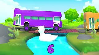 Ten Little Buses | 1-10 Counting | Fun Learning | Pilli Go | Nursery Rhymes & Kids Songs