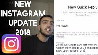 How To Use QUICK REPLY on Instagram - NEW INSTAGRAM UPDATE DM Feature 2018 | Make It Quick Monday