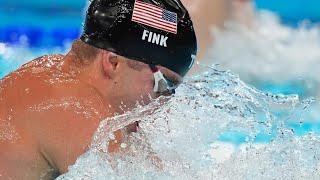 Nic Fink and Team USA earn silver medal in men's 4x100m medley relay