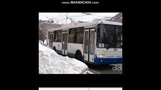 уфимский троллейбус черниковка город уфа зима февраль 2022 TRAMS RUSSIA улица ульяновых,