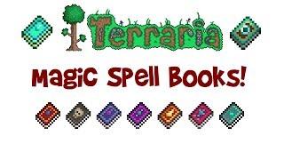 Terraria Magic Weapons Guide: ALL Spell Books (Tome Recipes/Enchanting, List & Stats for Mage class)