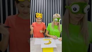 Drawing Challenge  #shorts #threewikifamily #drawing #funny #comedy #prank