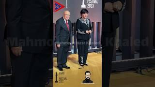 المحترمين فردوس عبدالحميد وزوجها محمد فاضل ️ علي ريد كاربت مهرجان القاهرة للدراما 