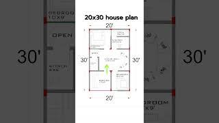 20x30 house plans | 20x30 house design #architecture #homedesign #houseplans #floorplan #shorts