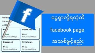 How to open facebook page.facebook pageပေ့အသစ်ဖွင့်နည်း