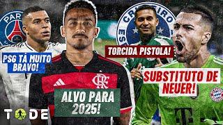 NEUER FORA do BAYERN? l DANILO no FLAMENGO l CRUZEIRO FOI DENOVO por DUDU l MBAPPE x PSG CONTINUA