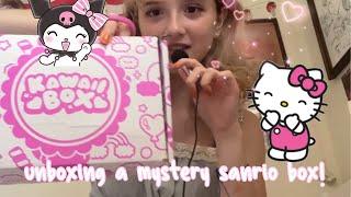 unboxing the CUTEST sanrio mystery box from kawaiibox!!