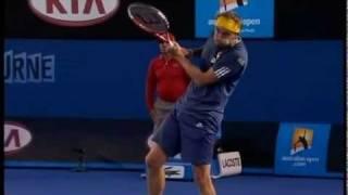 Kudryavtsev  "try to kill" ball boy during the first round AO2012