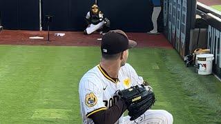 Dylan Cease bullpen pitching- Petco Park