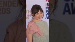 Elizabeth Olsen on the red (blue) carpet at the Film Independent Spirit Awards #SpiritAwards