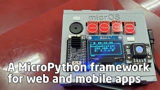 Micros - ESP32 MicroPython framework for web frontend and mobile app