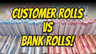 WHICH IS BETTER?  $350 Mixed Coin Roll Hunt - Customer vs Bank Rolls - Full Video