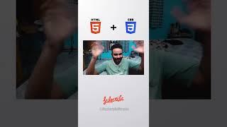 HTML+CSS V/s Javascript #shorts #memes #coding #html #javascript #css