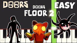 Complete DOORS & DOORS Floor 2 Themes on Piano - EASY Piano Tutorial