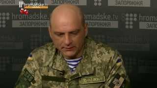 комбат 37-го батальйону Олександр Лобас в студії Громадського ТБ Запоріжжя 14.01.2015