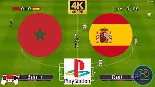 Winning Eleven 2000 - Morocco vs Spain - Duckstation PS1 on PC  Full Game [4K60]