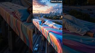 "Jesus Sleeps in Peace While the World Rushes Below ️" #jesus #jesuslovesyou