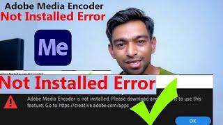 How To Fix Adobe Media Encoder Not Installed Error In Creative Cloud app