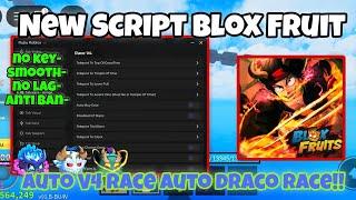 Blox Fruit Script Showcase Auto Trial Draco V4 + Auto Full Race Trial ( Anti Ban ) | "RuBu" (No Key)