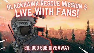 Blackhawk Rescue Mission 5 Live! | 20,000 STREAM & GIVEAWAY | ROBLOX