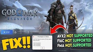 How to FIX God of War: Ragnarok requires AVX2, F16C and FMA Error