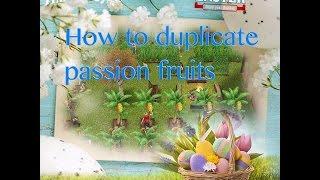 How to duplicate passion fruits