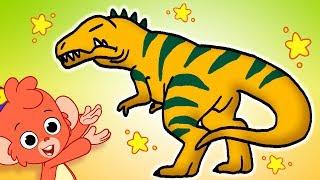 Club Baboo | Giganotosaurus and other scary dinosaurs! | Learn dinosaur names with Baboo!