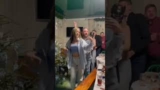 Russians girls in orthodoxe Christmas Night party