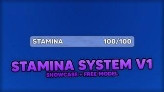 Stamina System V1 // Roblox Showcase + Free Model!