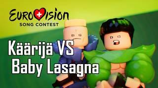 Käärijä vs Baby Lasagna — LEGO style!