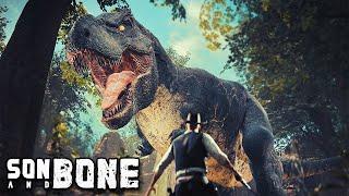 Over The Top Doom Like FPS With Dinosaurs ! | Son And Bone [Full Game]