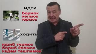 идти ва ходить фарки      (рус тили)