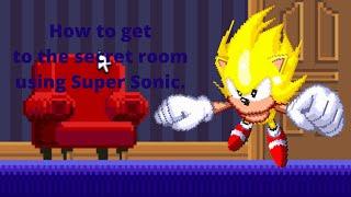 Classic Sonic Simulator - How to get to the secret room using Super Sonic.