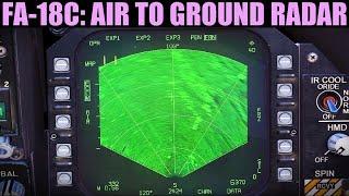 FA-18C Hornet: Air To Ground Radar (Basics)(With AGM-84D Harpoon) | DCS WORLD