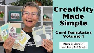 Creativity Made Simple: New Card Templates Series | Volume 1