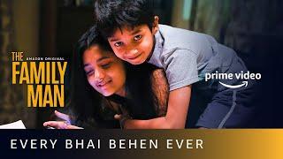 Every Bhai Behen Ever - The Family Man Scene | Atharv and Dhriti | Amazon Prime Video